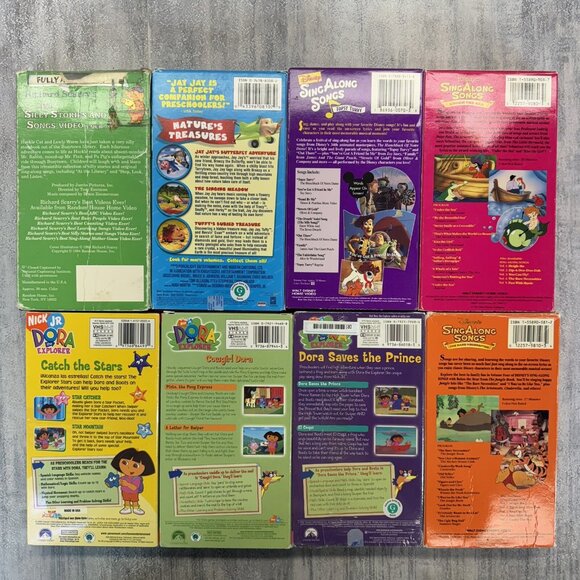 Kids VHS Lot - Dora, Disney Sing A Long, Richard Scary, Jay Jay Nickelodeon - Picture 6 of 10